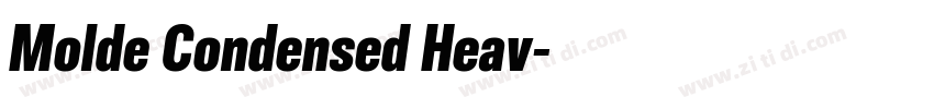 Molde Condensed Heav字体转换 Molde Condensed Heav字体转换